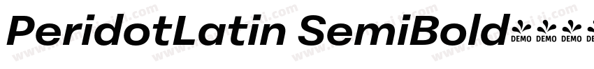 PeridotLatin SemiBold字体转换